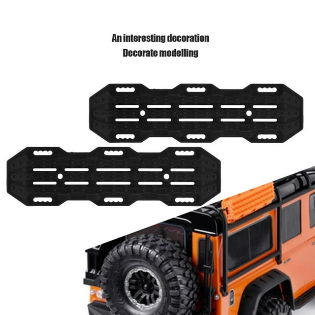 1 10 Échelle Sories Rc Récupération Conseil 2Pcs Anti Dérapage Auto Conseil d'Aide pour 1 10 Rc Voiture sur Chenilles Rc Modèle Escalade Véhicule DecorationOrange