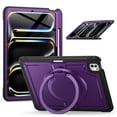 thumbnail image 2 of XYX Case for iPad Pro 13 inch (2025 M5/2024 M4) with Rotating Stand, Shoulder Strap, 2in1 Shockproof Cover, Purple, 2 of 7