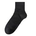 thumbnail image 2 of Nestiefly 1PCS Mens Ankle Athletic Socks Quarter Thin Cotton Running Sports Work Crew Socks 2026 Black One Size, 2 of 3