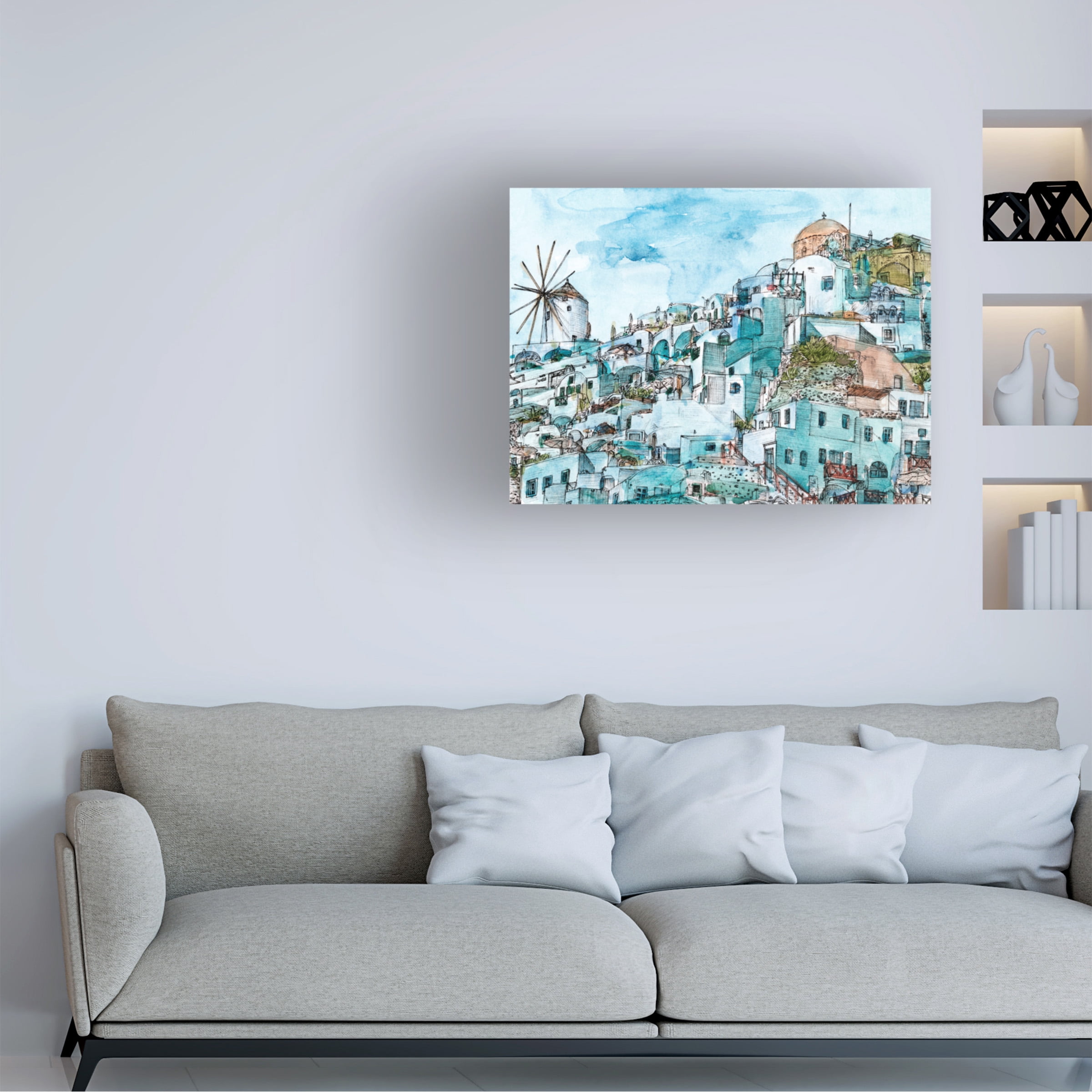 Melissa Wang 'Secret Greece II' Canvas Art