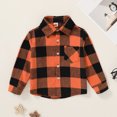 thumbnail image 3 of Younger Tree Toddler Boy Girl Fall Flannel Shirt Kid Baby Fall Winter Halloween Long Sleeve Button Down Plaid Shirts Clothes for 3-4T, 3 of 7