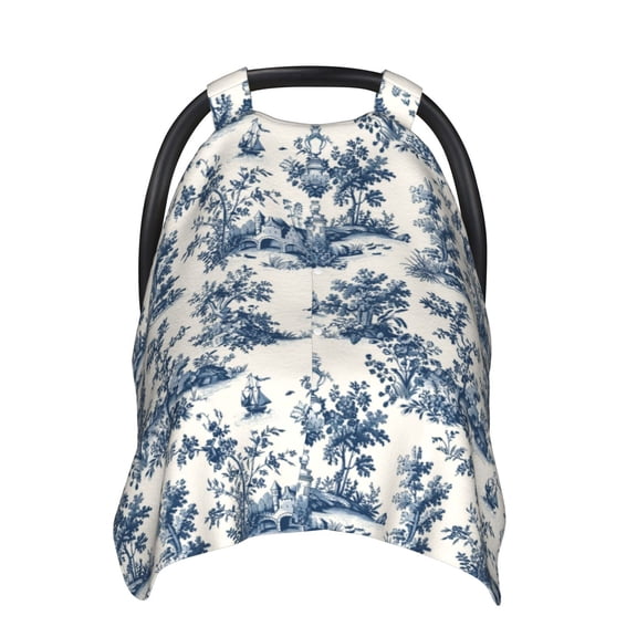 Car Seat Cover Baby - Vintage Floral 1 Breathable Infant Car Seat Cover for Baby Carseat, Lightweight Comfort Baby Essentials Must Haves Newborn Stuff for Girl Boy