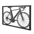 thumbnail image 1 of Adorno de bicicleta de metal, siluetas para colgar en la pared, arte de pared hecho a mano, decoración del hogar (tamaño S) BRILLAR Rojo Verde, 1 of 5