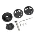 thumbnail image 4 of Soporte para computadora de bicicleta, ánodo CNC, diámetro de horquilla delantera de 28,6 mm, tornillos de acero inoxidable 304, cubierta de dirección para potencia de bicicleta, soporte negro, 4 of 14