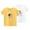 2Pcs White+Yellow, variant on CHEEREAM 2Pack Girl Shirt Cute Girls Print T Shirt 3-14 Year Toddler Kids Graphic Short Sleeve Tee Tops