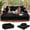 Black, variant on Apicizon 78.7" Convertible Sofa Bed, 3-Seater Boneless Folding Corduroy Futon Sleeper Couch with Pillows, Black