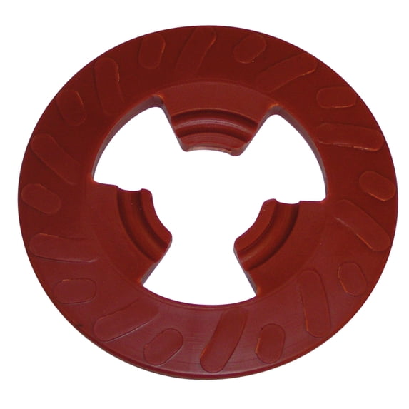 3M Disc Pad Face Plate Ribbed 28656, 4 in Extra Hard Red, 10 per case