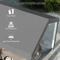 thumbnail image 5 of Outsunny 10 x 20ft Carport Canopy Replacement, UV Resistant, Dark Gray, 5 of 9