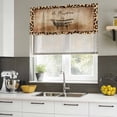 thumbnail image 5 of 2 Pack Valances for Windows, Leopard Printed Window Valances for Living Room/Bedroom/Bathroom, Funny Animals Textured Bathtubs Light Filtering Kitchen Curtain Valance Window Treatment 42"W x18" L, 5 of 9