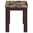 thumbnail image 3 of Coaster Rhodes Ensemble Occasionnel 3 Pcs Dessus en Faux Marbre Marron, 3 of 9
