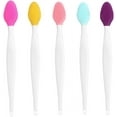 thumbnail image 5 of 5PCS Lip Brush Tool Double-Sided SiliconeNose Brush Tool Nose Blackhead Clean Lip Scrubber Tool, 5 of 5