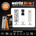 thumbnail image 2 of walrfid Laptop Screen Cleaner, Car Screen Cleaner Spray and Wipe, Phone Cleaning Kit for Electronic Computer, iPad, iPhone, MacBook, TV, Monitor, Tablet, Car Display, with Black Graffiti Case - Cream, 2 of 6