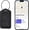 Black, variant on Luggage Tags, Works with Apple Find My, Leather Luggage Tag for Suitcases, Travel Tags, Bag Tag, Suitcase Tag with Privacy Flap, Anti-Lost Smart Luggage Tracker, Travel Essentials