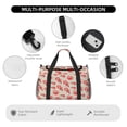 thumbnail image 4 of Fotbe Crab Lobster 1 Bolsa de Viaje con Estampado, Bolsa de Fin de Semana para Mujer con Compartimento para Zapatos, Bolsa de Gimnasio con Bolsillo Húmedo, 4 of 7