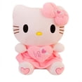 thumbnail image 1 of Hello Kitty Peluches Muñecas para bebés de 30 cm, Gatitos de Peluche, Almohada esponjosa para Abrazar Gatos Kawaii con corazón de Amor, Muy tierno, Gran Regalo para niños, Amigos y Familiares (Rosa,, 1 of 5