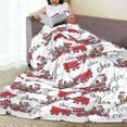 thumbnail image 6 of Zufioo Retro Train Fleece Blanket Queen Size,Plush Bed Blanket,Ultra Soft Throw Blanket,Plush Fuzzy Cozy Blanket Perfect for Bed,Couch-40"x30", 6 of 7