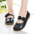 thumbnail image 2 of EnJoCho Children Black Leather Shoes White Leather Shoes Bowknot Girls Princess Shoes Single Shoes Performance Shoes Children Casual Shoes Indoor Outdoor Wear, 2 of 9