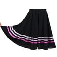 thumbnail image 4 of iixpin Kids Girls Ballet RAD Character Skirt Lyrical Ballerina Dancewear Vintage Dance Skirts Black&Pink 16, 4 of 7