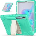 thumbnail image 5 of XYX Case for Samsung Galaxy Tab S6 10.5 inch (SM-T860/SM-T865), Dual Layer Slim Heavy Shockproof Rugged Protective Cover Case with Kickstand (Mint Green), 5 of 7