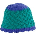 thumbnail image 6 of CoCopeaunts Bucket Hats for Womens Fashion Wave Stripe Foldable Knitting Hat Two-Colors Handmade Cloche Crochet Winter Hat, 6 of 8