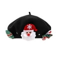 thumbnail image 2 of BLESIYA Christmas Hat Beanie Warm Chic Headgear Casual Elegant Womens French Black, 2 of 8