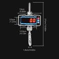 thumbnail image 2 of Orange Heavy-Duty Remote-Controlled Crane Scale with 5-Digit LED Display, 2000kg/4400lb Capacity, High Precision 500g Accuracy, Aluminum Alloy & Steel Construction, 20m/65ft Remote Range, kg/lb/N, 2 of 7