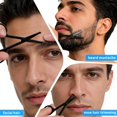 thumbnail image 5 of 2 pcs Eyebrow Scissors with Rounded Tip, Professional Stainless Steel Small Grooming Scissors for Men and Women, for Eyebrow, Nose Hair, Mustache, Beard and Eyelashesan, Black, 5 of 6