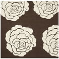 thumbnail image 2 of SAFAVIEH Cambridge Permelia Geometric Wool Area Rug, Brown/Ivory, 6' x 6' Square, 2 of 7