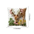 thumbnail image 3 of Kbndieu Simulation Embroidered Pillow Covers 18x18 Inch, Animals Themed Sofa Throw Pillow Cover, Decorative Pillow Cases Modern Farmhouse Home Decor for Couch, Bed, Bedroom, Living Room, 3 of 6