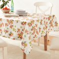 thumbnail image 2 of Violet Linen European Macaron Biscuits Pattern, Premium Polyester Fabric Heavy Cotton Feel, Beige/Multi, 52 Inch by 70 Inch, Seats 4 to 6 people Tablecloths, 2 of 5