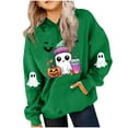 thumbnail image 2 of Favoffer Fall Girls' Graphic Hoodie Long Sleeve Pocketed Sweatshirt Pullover Tops Kids Toddler Warm T-Shirt for Casual Parties Kid to Teen 3-14Y, 2 of 4