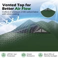 thumbnail image 6 of Gymax 10x10 FT Pop Up Canopy Tent 1-Person 1-Button Push Instant Setup w/ 4 Sandbags Green, 6 of 10