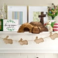 thumbnail image 4 of TIELUTT Easter Resurrection Scene Set He Is Risen Wooden Tabletop Centerpieces Decorations the Pan Ornament Goddaughter Christmas Ornament en Girls Ornament Christmas Hanging Ornament Large Snowflake, 4 of 8