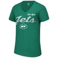 thumbnail image 2 of Women's G-III 4Her by Carl Banks Green New York Jets Post Season V-Neck T-Shirt, 2 of 3