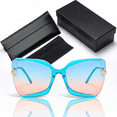 thumbnail image 3 of Ginsiom Trendy Oversized Square Sunglasses for Women Cat Eye Butterfly Womens Sun Glasses, 3 of 5