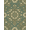 Green Cream Gold, Pattern 1, variant on ODIKA Paisley Distressed Border Ornamental Scrolls Vintage Traditional Refined for Guest Room, Lounge, Apartment, Non-Slip Low Profile