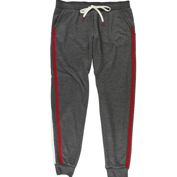 P.J. Salvage Womens 3-Tone Pajama Jogger Pants, Grey, Small