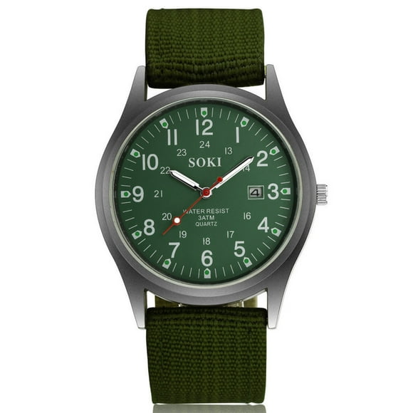Kcodviy Belt Men's Nylon 2025 World Map Watch Calendar Watch Woven Men's Binary Watch Unique Gifts for Men Work Watches for Men Construction atomic Watches for Men Self Setting