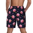 thumbnail image 4 of Gaeub Cartoon Donut Planets Mens Swim Trunks Stretch Beach Shorts Quick Dry for Men Swim Shorts Swimwear with Pockets- XX-Large, 4 of 9