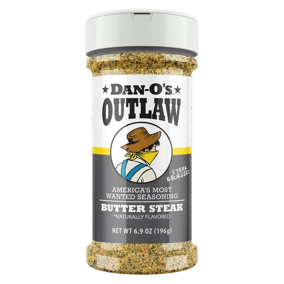 Dan-O’s Outlaw Butter Steak - All purpose seasoning great for grilling (6.9 oz)