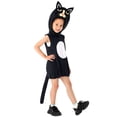 thumbnail image 6 of Gunia Kids Black Cat Costume With Hat For Boys Girls Cosplay Halloween Costumes Role Play Dress Up Outfits Stage Performance Holiday Party Wear,Black, 6 of 7