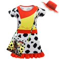 thumbnail image 1 of 2022 nuevo disfraz de Toy Story película Cosplay Buzz Lightyear Woody Jessie conjunto de ropa para niños actuación de Halloween Dress5-6T para chicas adolescentes Gao Jinjia LED, 1 of 2