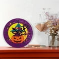 thumbnail image 2 of GZHJMY Pumpkin Cat Wall Clock, 10" Silent Non Ticking Round Clock, Oil Painting Easy to Read Clock for Living Room Bedroom Bathroom Home Decor Holiday Gifts, 2 of 7
