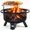Black-30'', variant on BALI OUTDOORS 32 inch Fire Pit with Poker, Wood Burning Fire Pit Patio for Outside with Grill