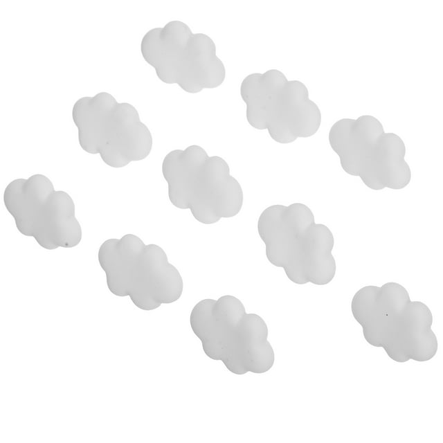 OULII 10 Pcs Épingles à Dessin Mignonnes en Résine Blanche pour Planche de Liège pour Bureau