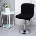 thumbnail image 1 of Bar Stool Cover Set of Waterproof Scandinavian Square Brown Swivel Bar Stool Cover with Backrest Industrial Bar Stool Cover Universal Short Stretch Cover, 1 of 5