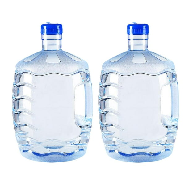 Jarra Plástica Reutilizable Azul Clara Del Envase de Agua de de Agua de 2pc con La Manija