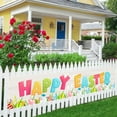 thumbnail image 6 of Beautynvta Happy Easter Banners for Outside, 19.6x118 Inch, Easter Yard Lawn Sign Backdrop Banner, Spring Easter Eggs Banner for Indoor Outdoor Easter Party Supplies, 6 of 6