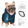 thumbnail image 3 of Fotbe Lonely Night Wolf Sudadera con Estampado para Perros Pequeños – Suéter con Capucha para Mascotas, Tela Suave de Forro Polar con Bolsillo-X-Small, 3 of 7
