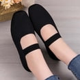 thumbnail image 6 of ibiyuan Wide Toe Box Sneakers Women Adjustable Upper Women's Walking Shoes Mesh Knitted Woven on Womens Sneakers Soft Hands-Free Platform Mary Janes Barefoot Shoe, 6 of 8